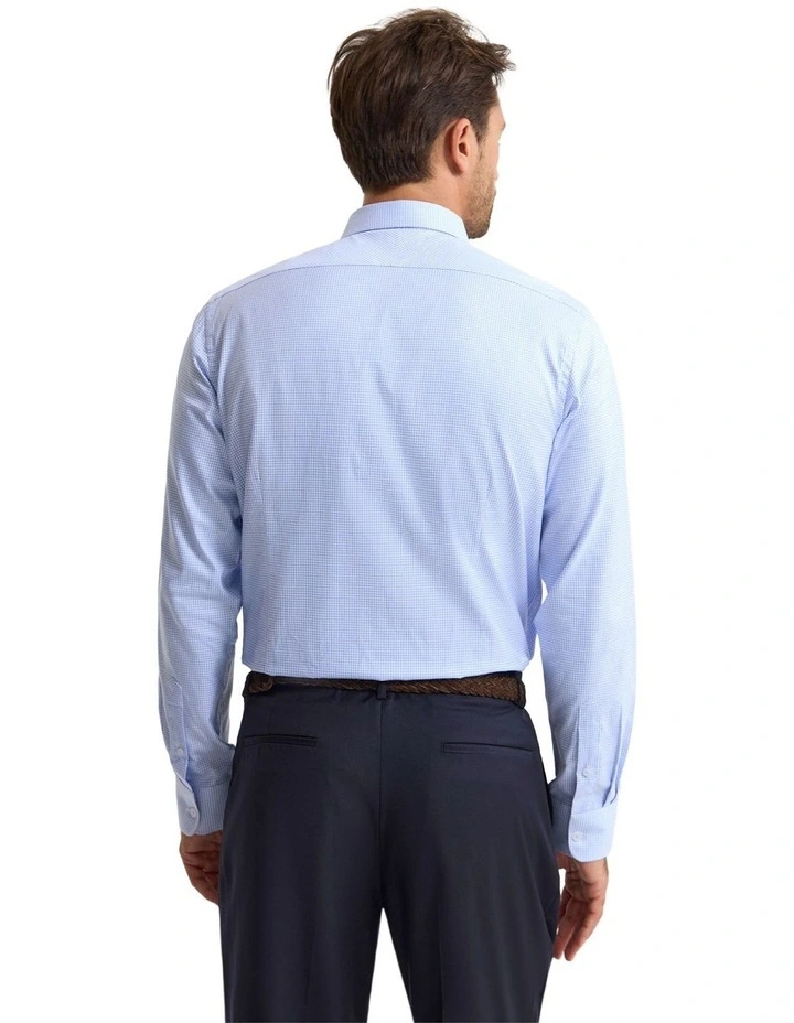 Beckton Slim Fit Luxury Shirt in Sky image 4