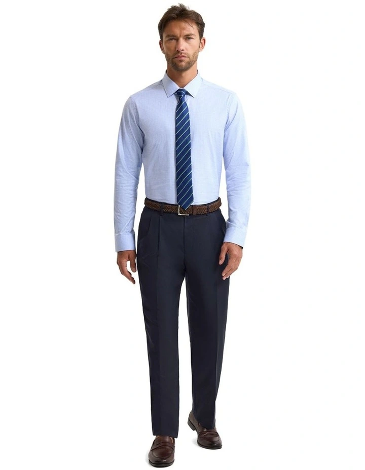 Beckton Slim Fit Luxury Shirt in Sky image 5