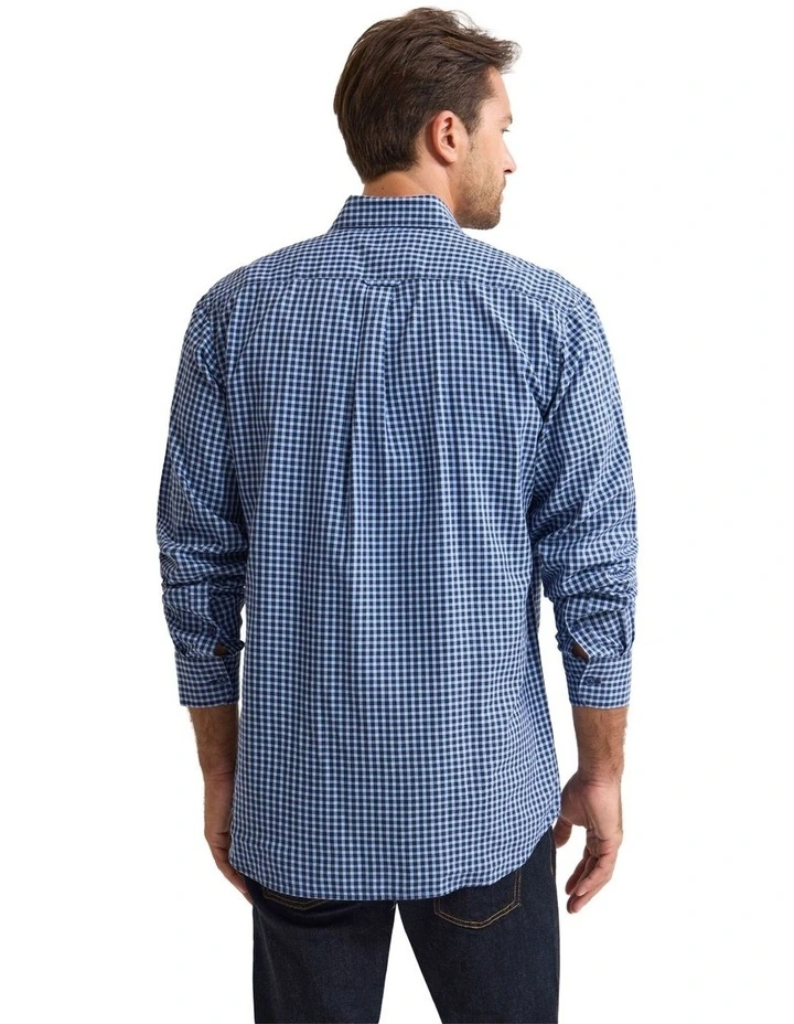 Holloway Brushed Check Shirt in Blue image 4