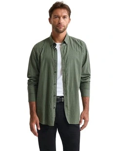 Holloway Brushed Check Shirt in Green