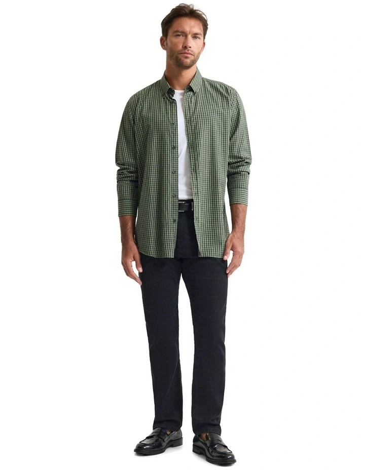 Holloway Brushed Check Shirt in Green image 5