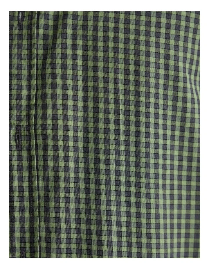 Holloway Brushed Check Shirt in Green image 6