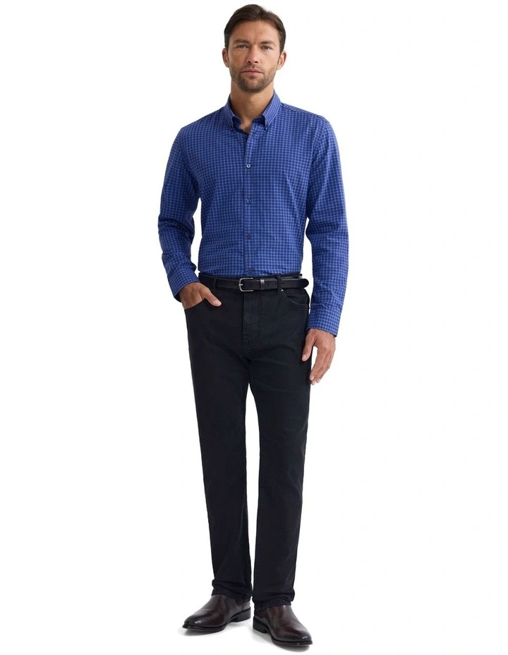 Holloway Brushed Check Shirt in Blue image 5