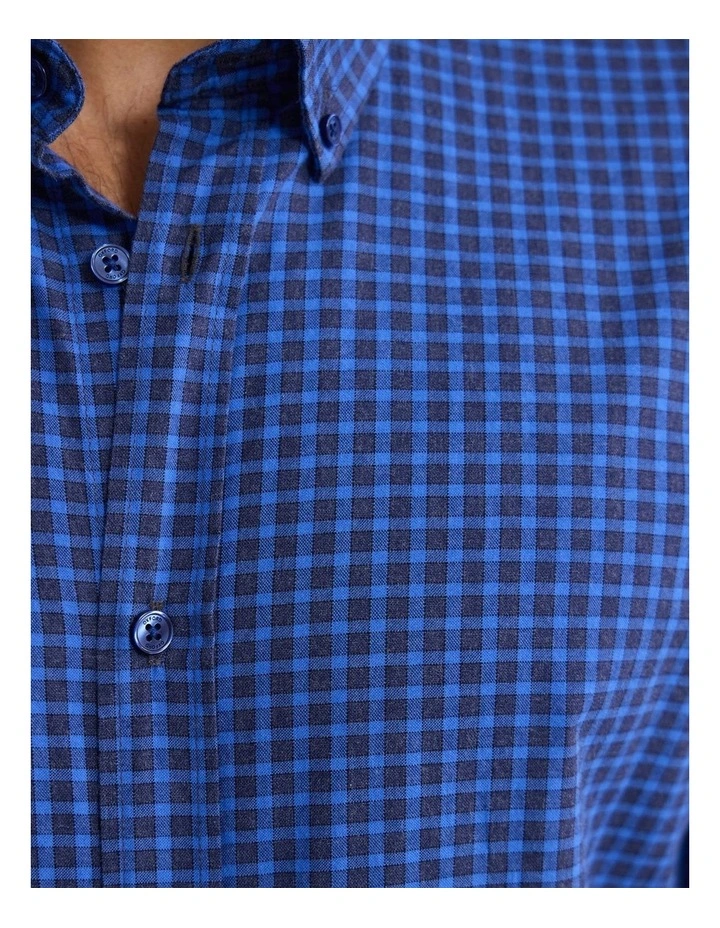 Holloway Brushed Check Shirt in Blue image 6