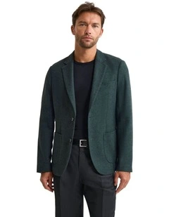 Milton Wool Blend Blazer in Green