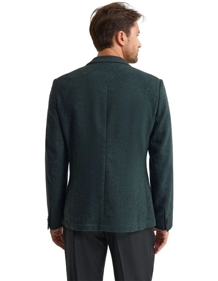Milton Wool Blend Blazer in Green image 3