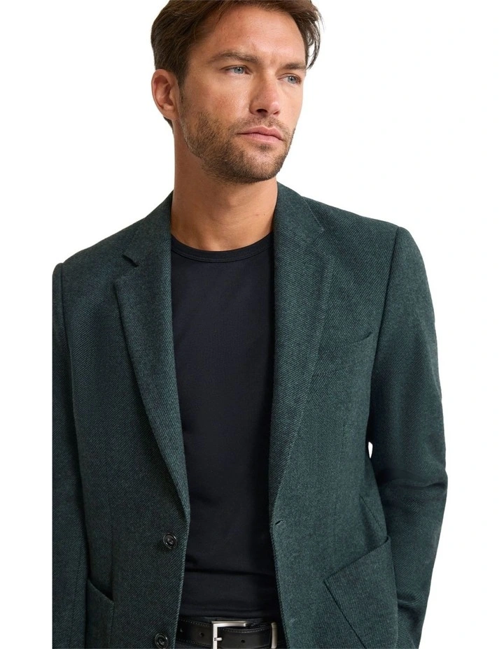Milton Wool Blend Blazer in Green image 4