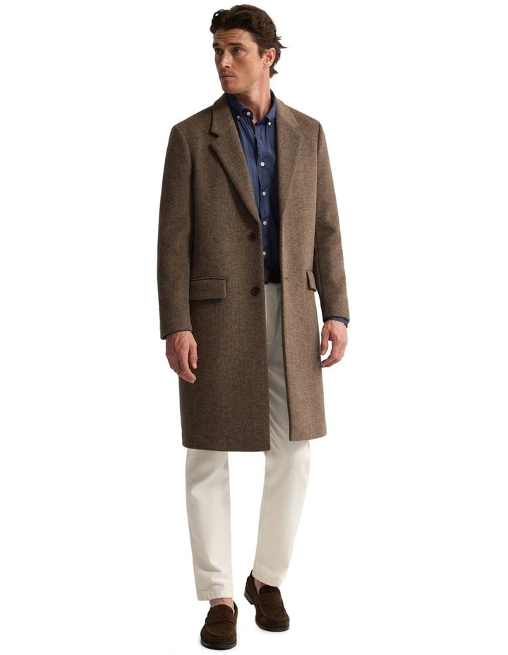George Wool Rich Coat in Brown image 1
