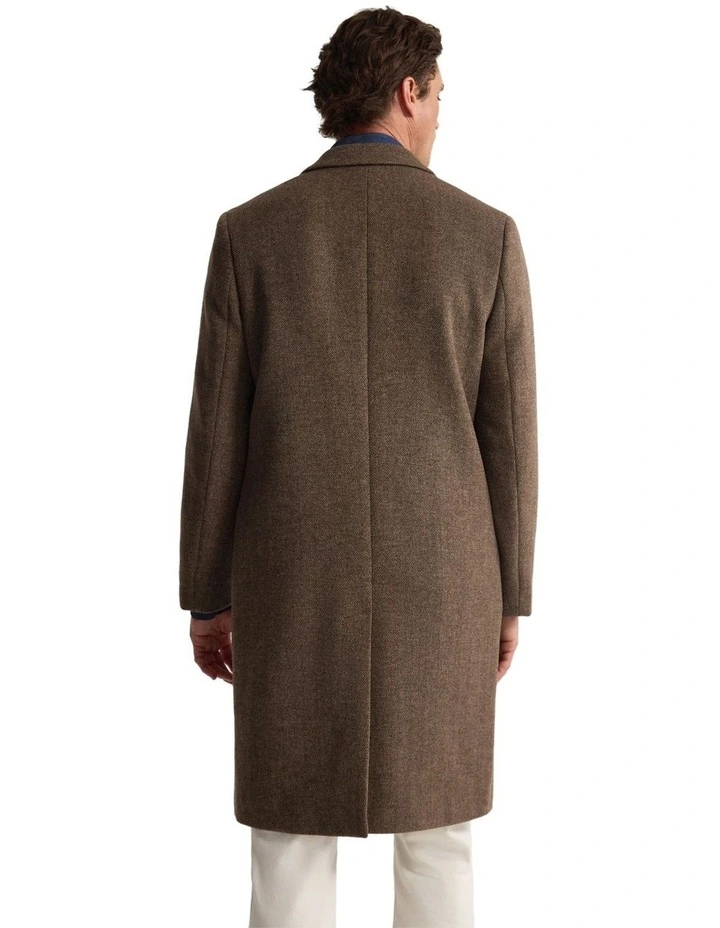 George Wool Rich Coat in Brown image 3