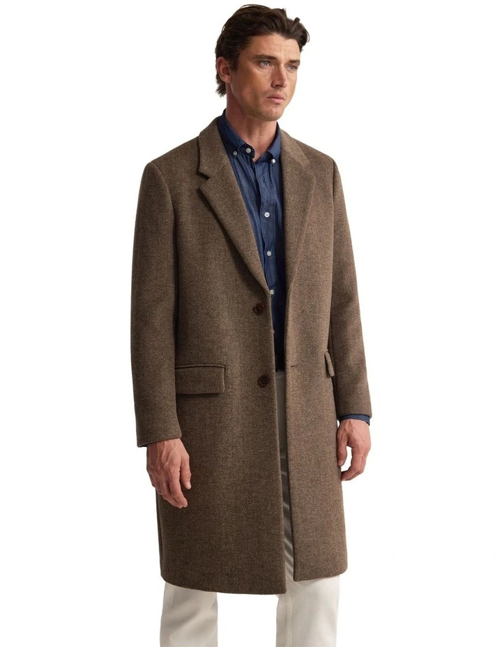 George Wool Rich Coat in Brown image 5