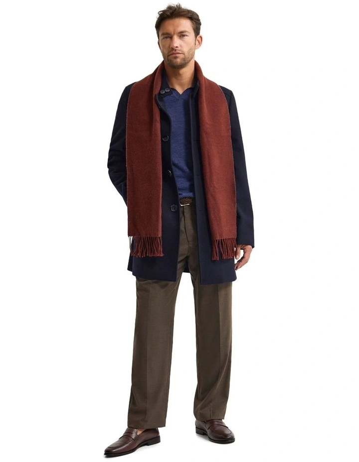 Dunbar Wool Rich Coat in Navy image 5
