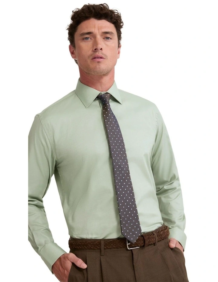 Islington Classic Fit Shirt in Green image 2