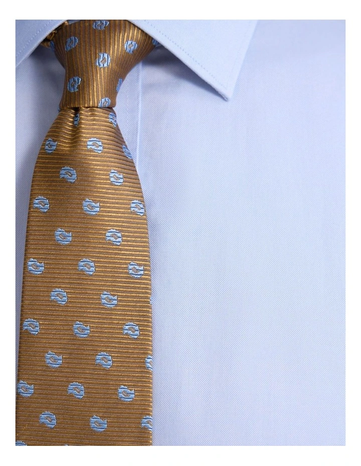 Beckton Slim Fit Cotton Shirt in Sky image 6