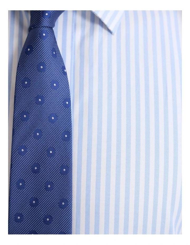 Regent Classic Fit Stripe Shirt in Sky Stripe image 6