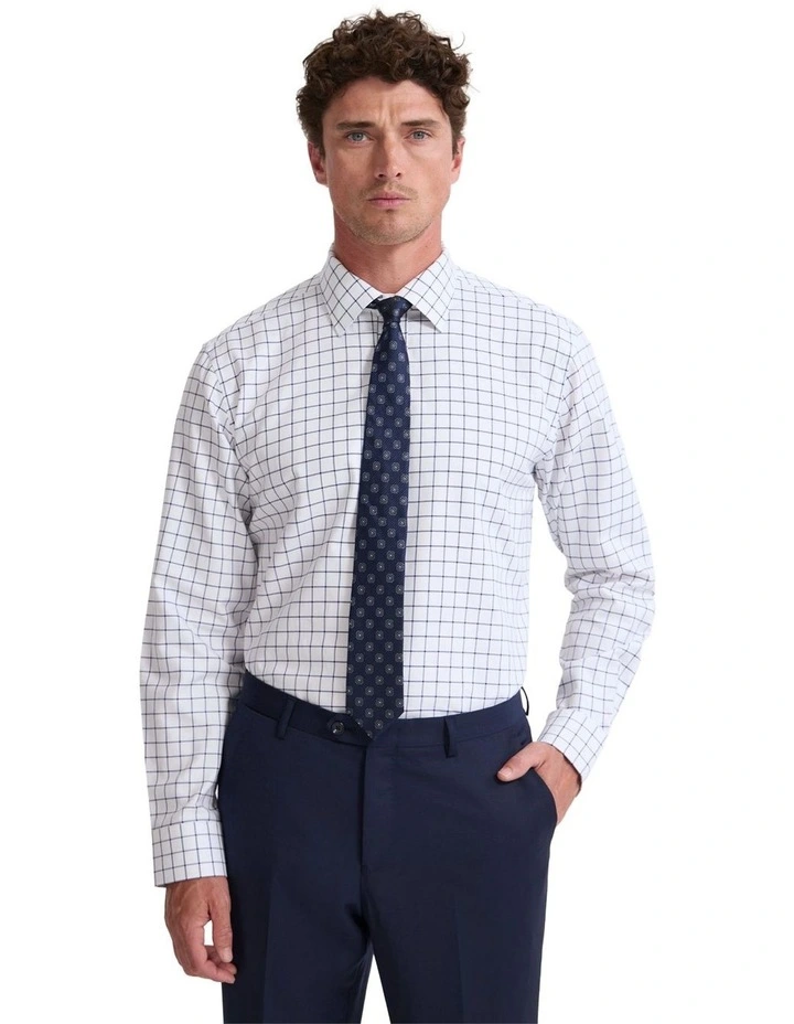 Islington Classic Fit Shirt in Navy Check image 1