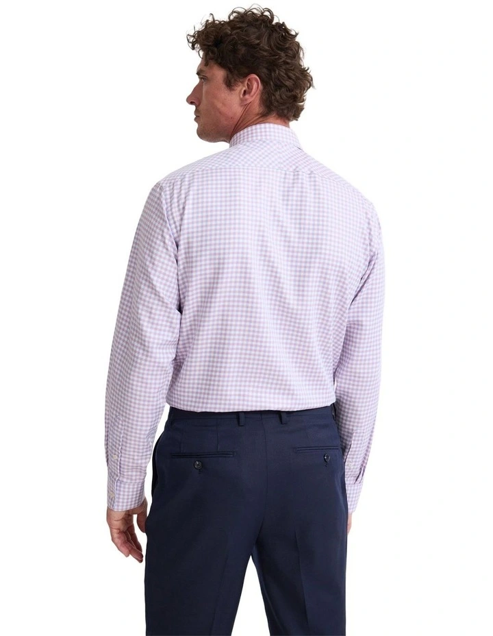 Regent Classic Fit Cotton Shirt in Sky Blue And Pink image 4