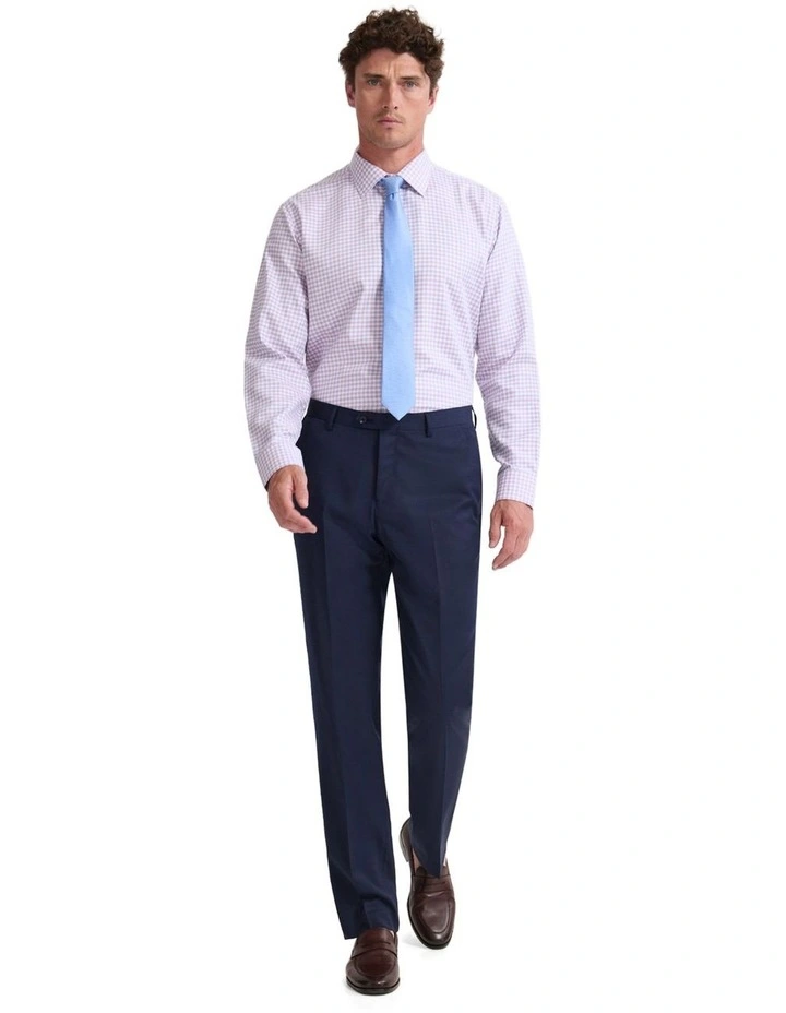 Regent Classic Fit Cotton Shirt in Sky Blue And Pink image 5