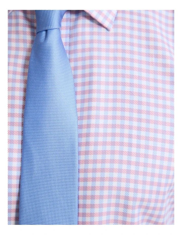 Regent Classic Fit Cotton Shirt in Sky Blue And Pink image 6