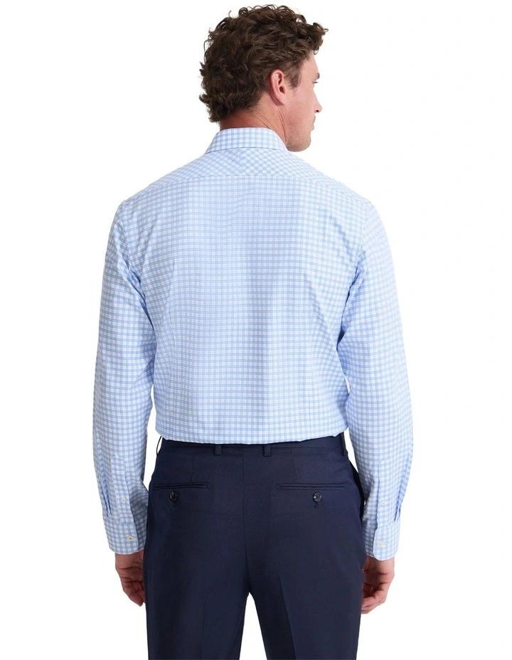 Beckton Slim Fit Cotton Shirt in Blue image 4