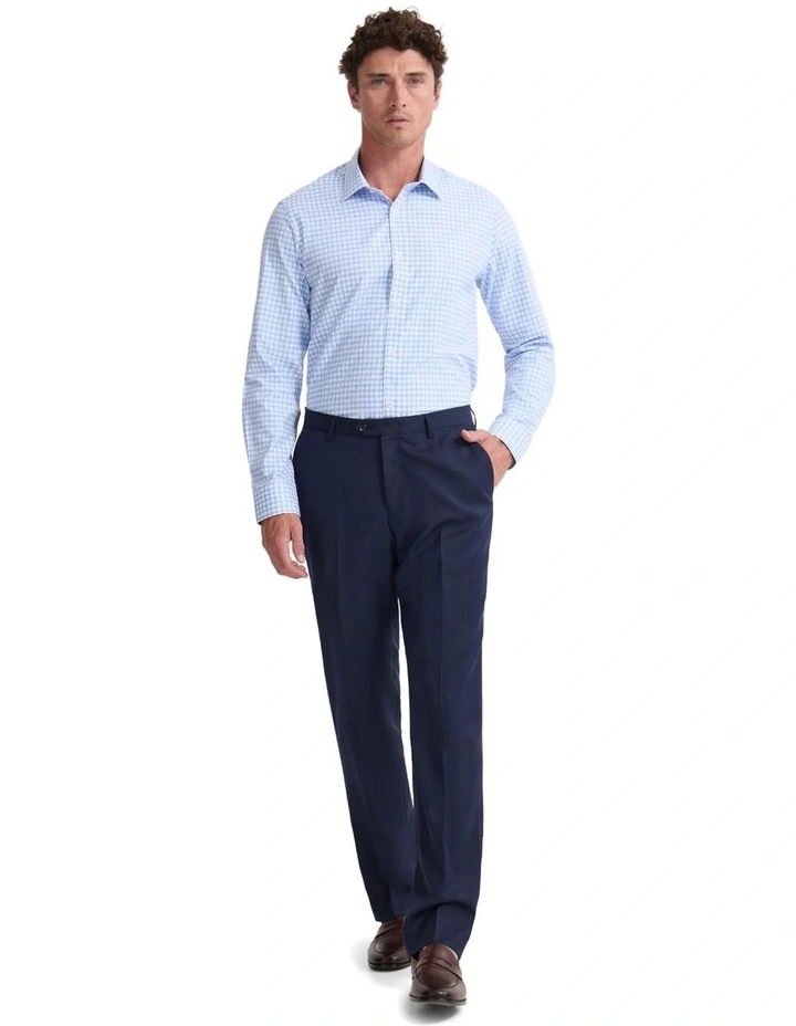 Beckton Slim Fit Cotton Shirt in Blue image 5