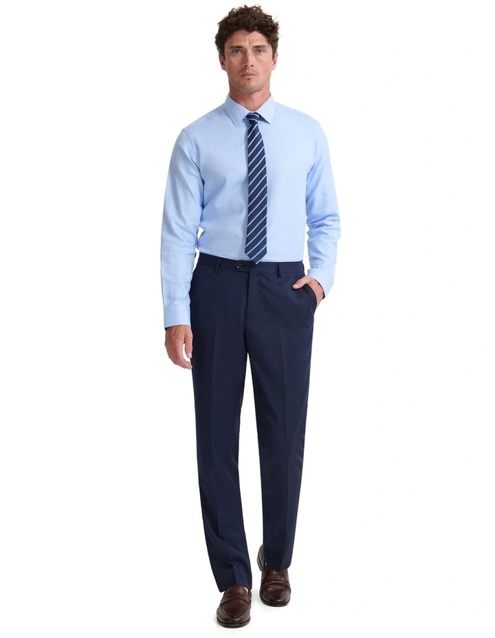 Beckton Slim Fit Cotton Shirt in Blue image 5