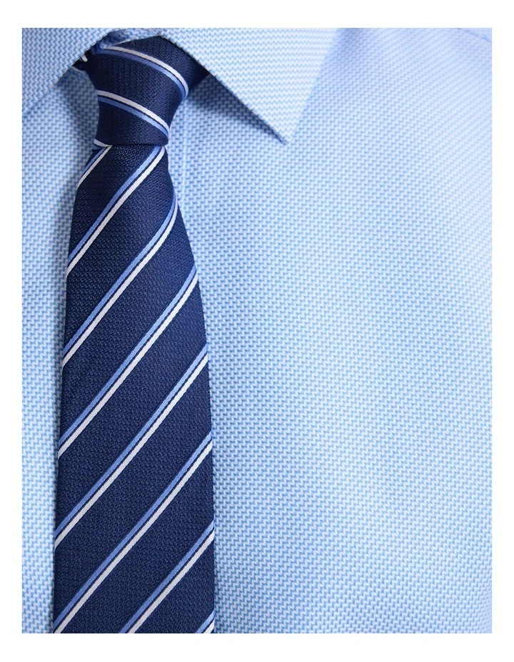 Beckton Slim Fit Cotton Shirt in Blue image 6