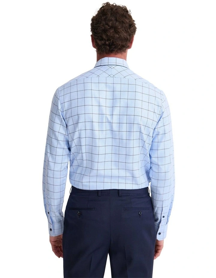 Beckton Slim Fit Cotton Shirt in Blue image 4