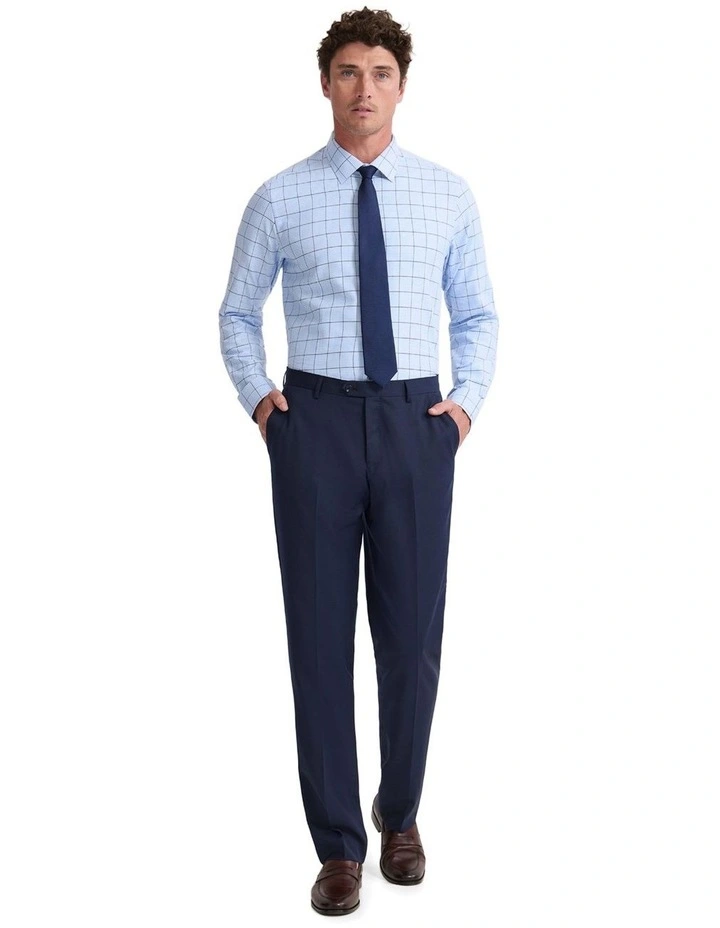 Beckton Slim Fit Cotton Shirt in Blue image 5