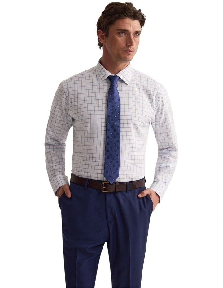 Islington Classic Fit Shirt in Blue Check image 1