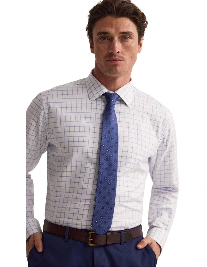 Islington Classic Fit Shirt in Blue Check image 3