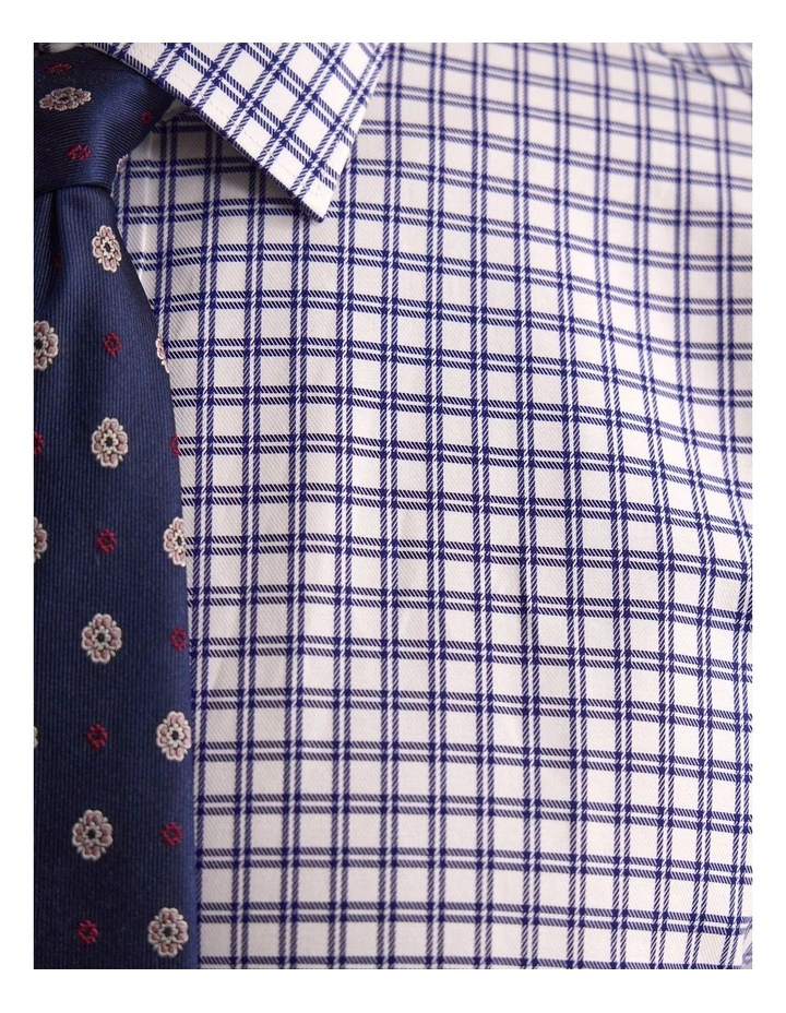 Beckton Slim Fit Cotton Shirt in Navy image 7