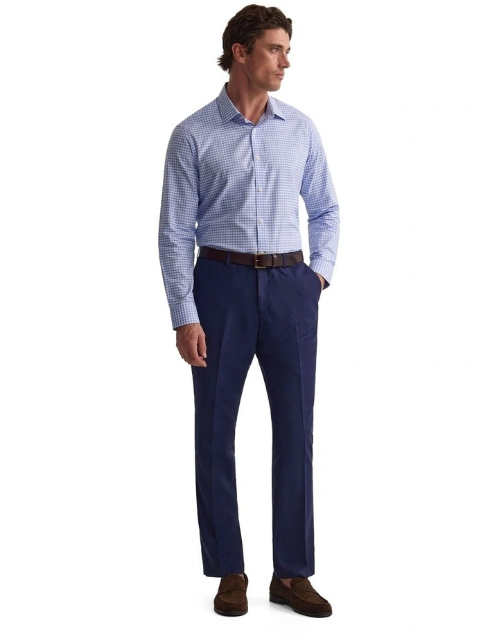 Regent Classic Fit Cotton Shirt in Blue image 6