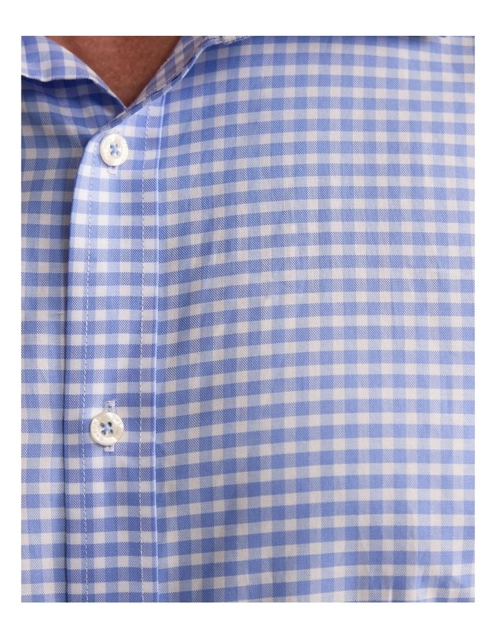 Regent Classic Fit Cotton Shirt in Blue image 7