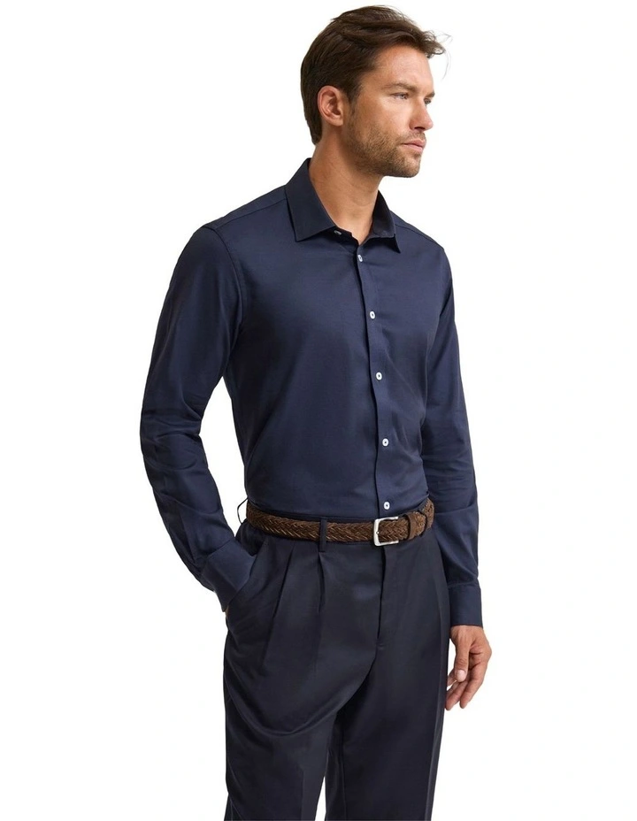Beckton Dobby Shirt in Navy image 3