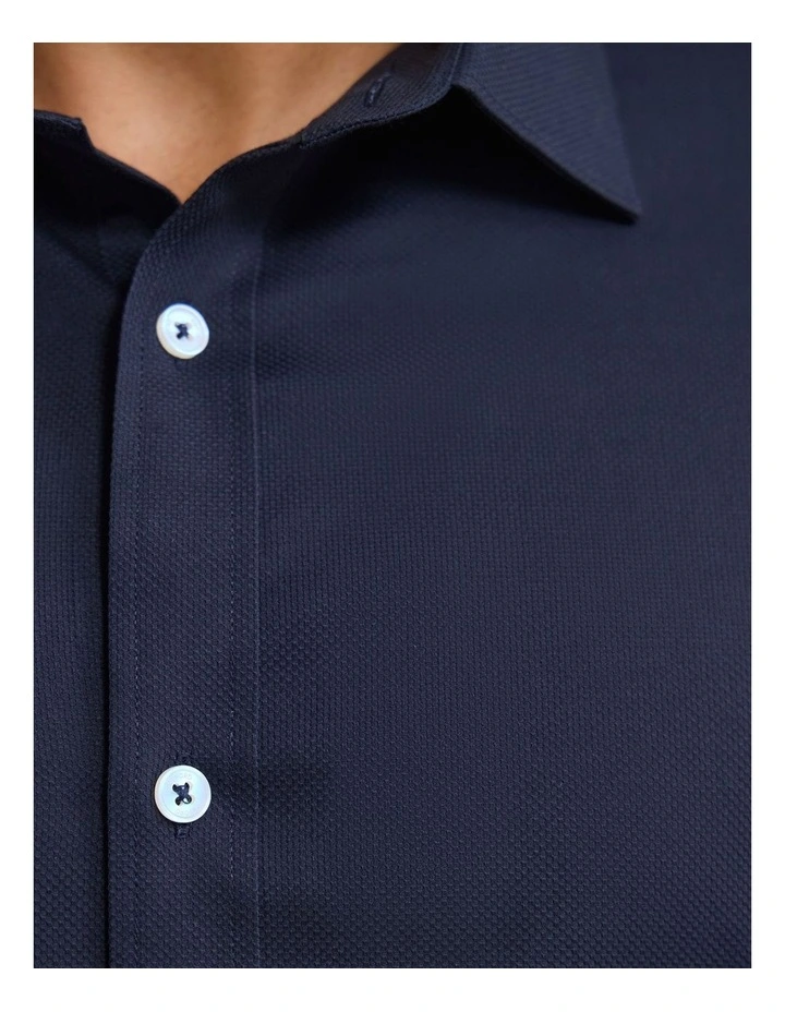 Beckton Dobby Shirt in Navy image 6