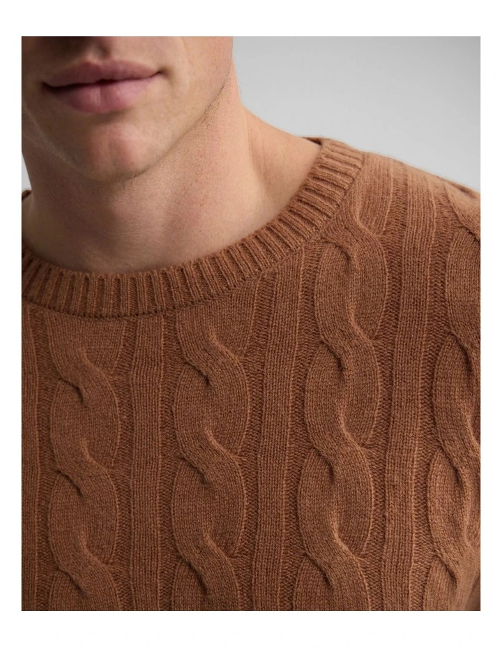Aspen Cable Knit in Tan image 6