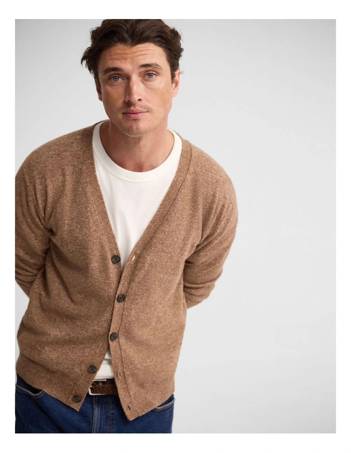 Leopold Cardigan in Camel image 4