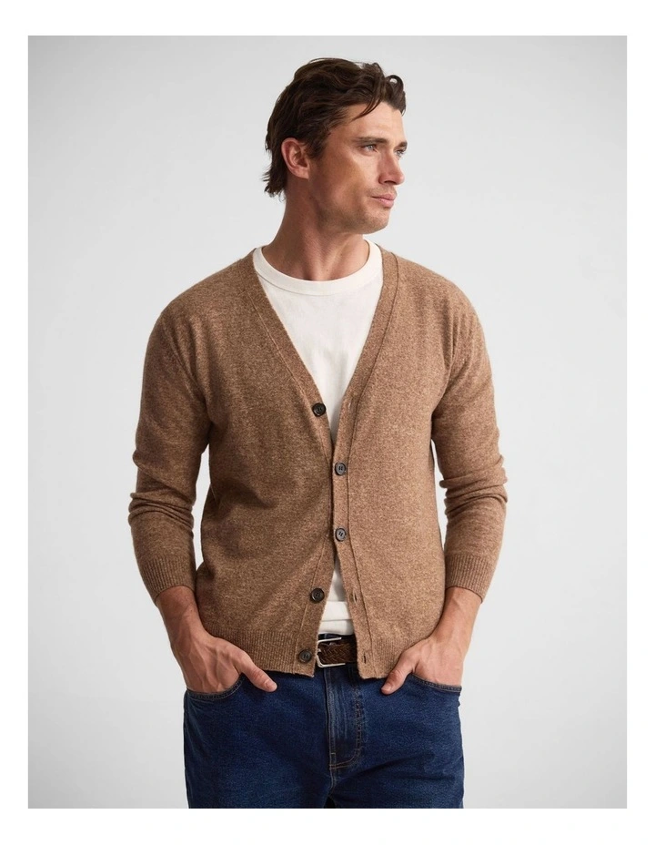Leopold Cardigan in Camel image 5