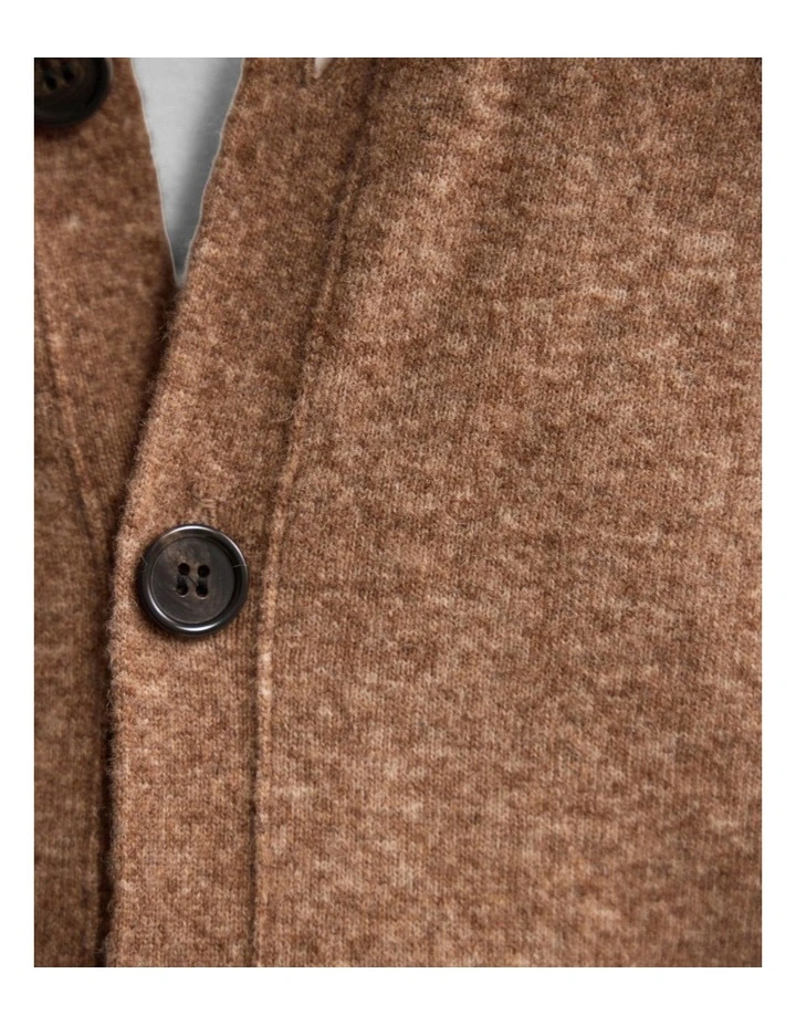 Leopold Cardigan in Camel image 6
