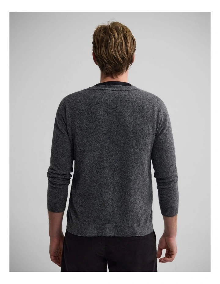 Leopold Cardigan in Charcoal image 2