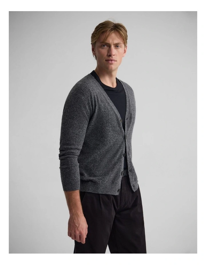 Leopold Cardigan in Charcoal image 3