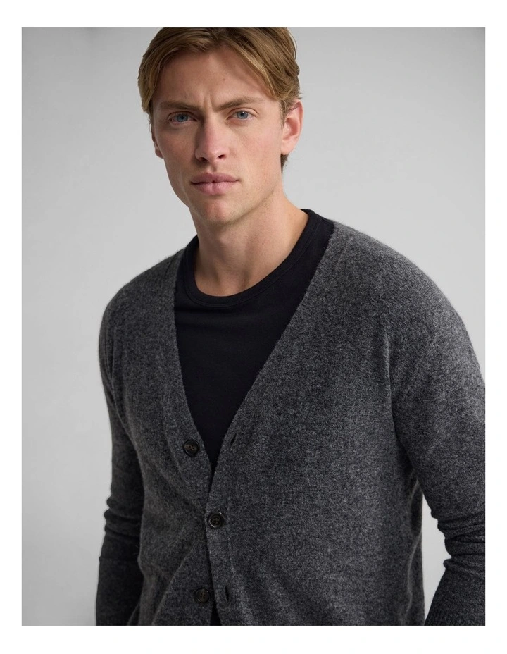 Leopold Cardigan in Charcoal image 4