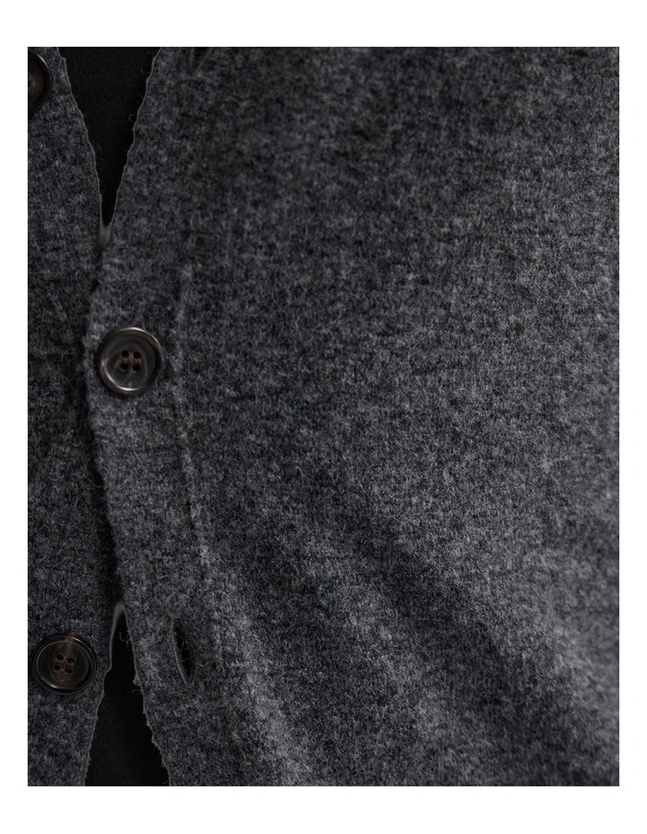 Leopold Cardigan in Charcoal image 6