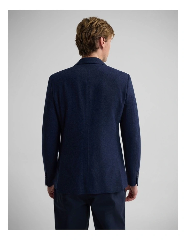 Blake Wool Blend Peak Lapel Blazer in Navy image 2