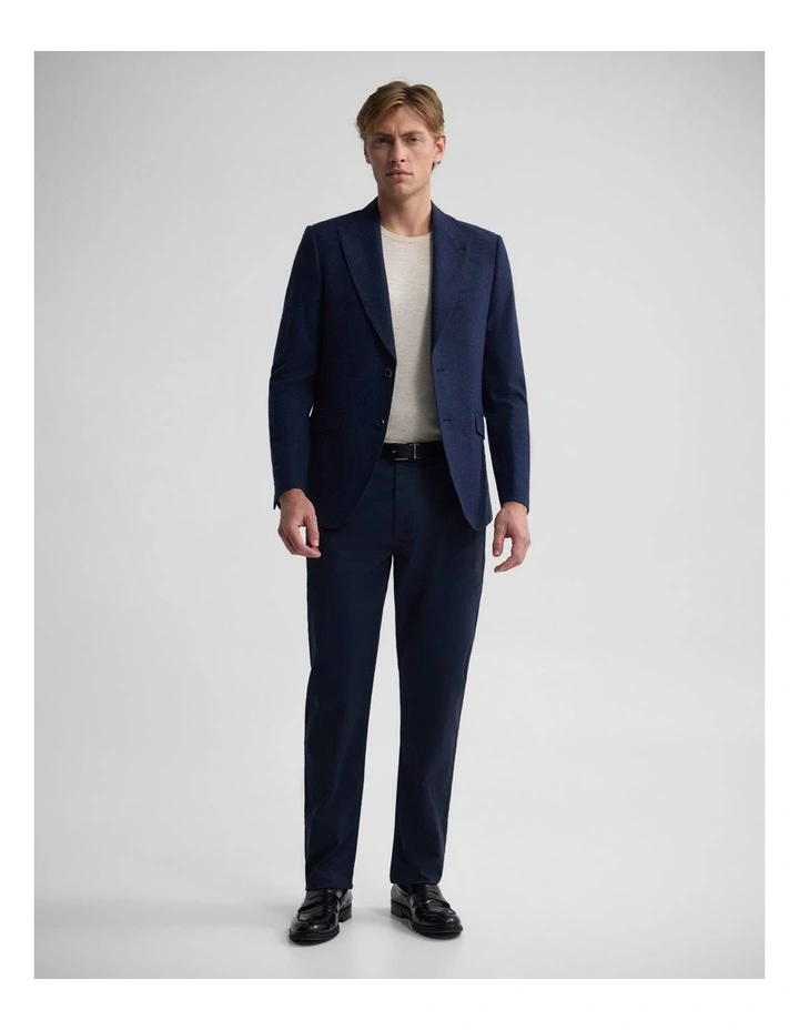 Blake Wool Blend Peak Lapel Blazer in Navy image 5