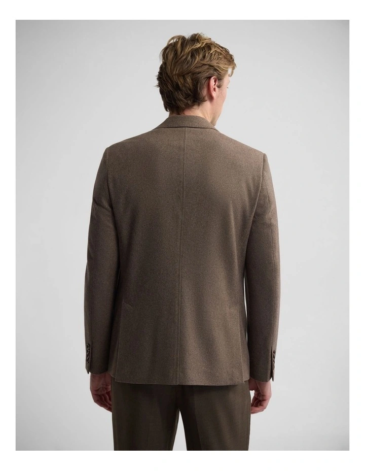 Blake Wool Blend Peak Lapel Blazer in Brown image 2