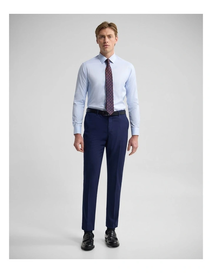 Beckton Slim Fit Cotton Shirt in Sky image 5