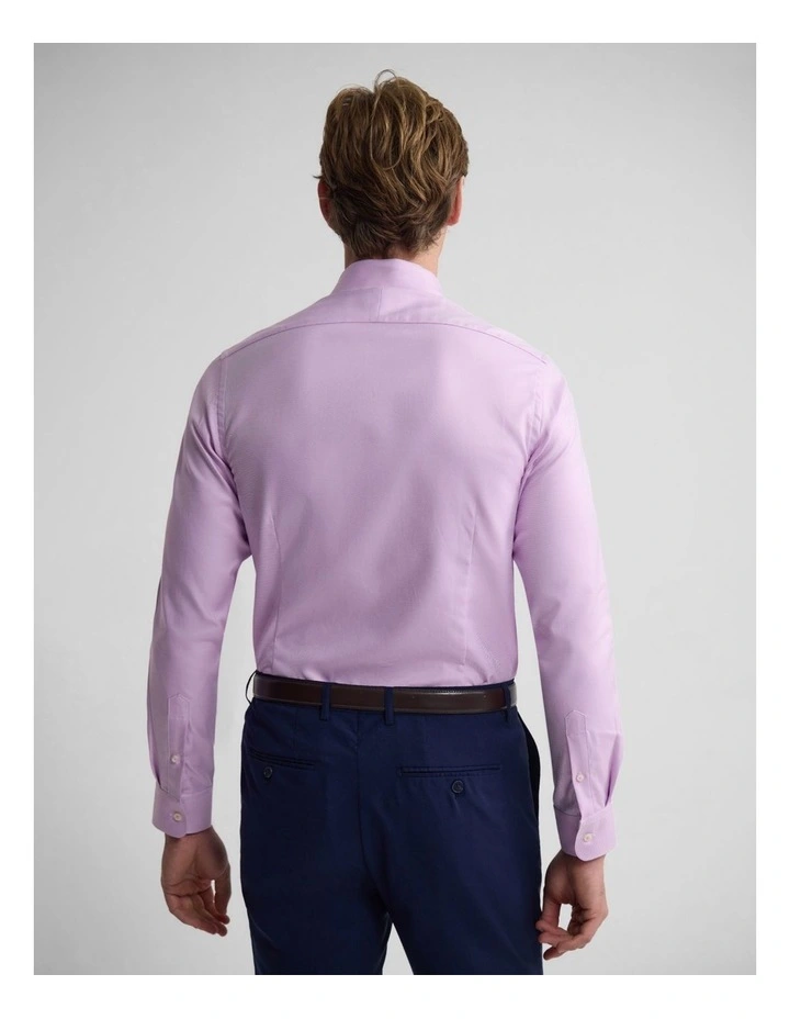 Beckton Slim Fit Cotton Shirt in Pink image 4