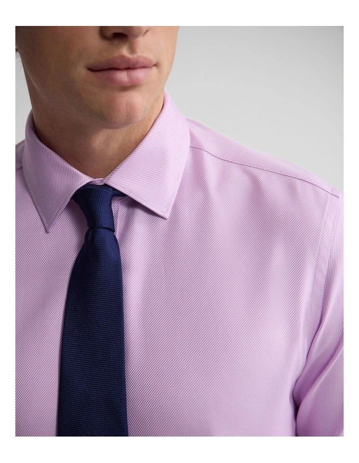 Beckton Slim Fit Cotton Shirt in Pink image 6