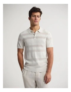 Lincon Polo Collar Knit in Natural